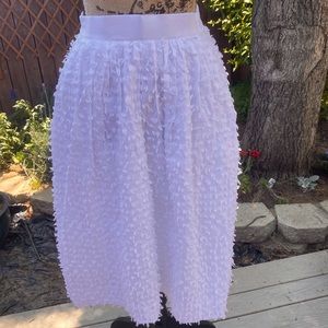 J. Crew white textured skirt—like new